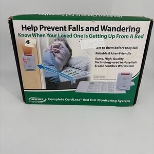 Smart Caregiver CordLess Bed Monitoring System Fall Prevention for parts only